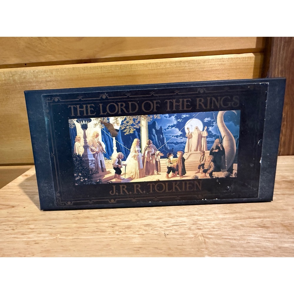 Lord of the Rings J.R.R. Tolkien BBC Audio 13 Cassettes Set with Map 1987 VTG